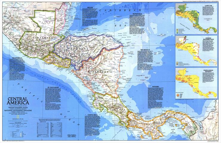 Mapy National Geographic. 539 map. Wysoka jakość - Central America 1986.jpg