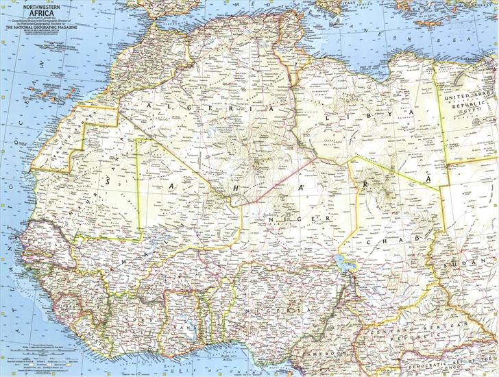 Mapy National Geographic. 539 map. Wysoka jakość - Africa - Northwestern 1966.jpg